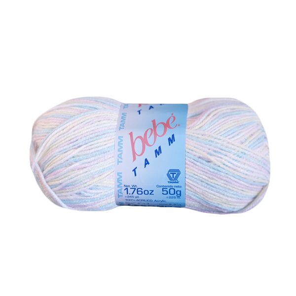 Estambre Bebe Tamm Madeja de 50 gramos Matizado Pastel