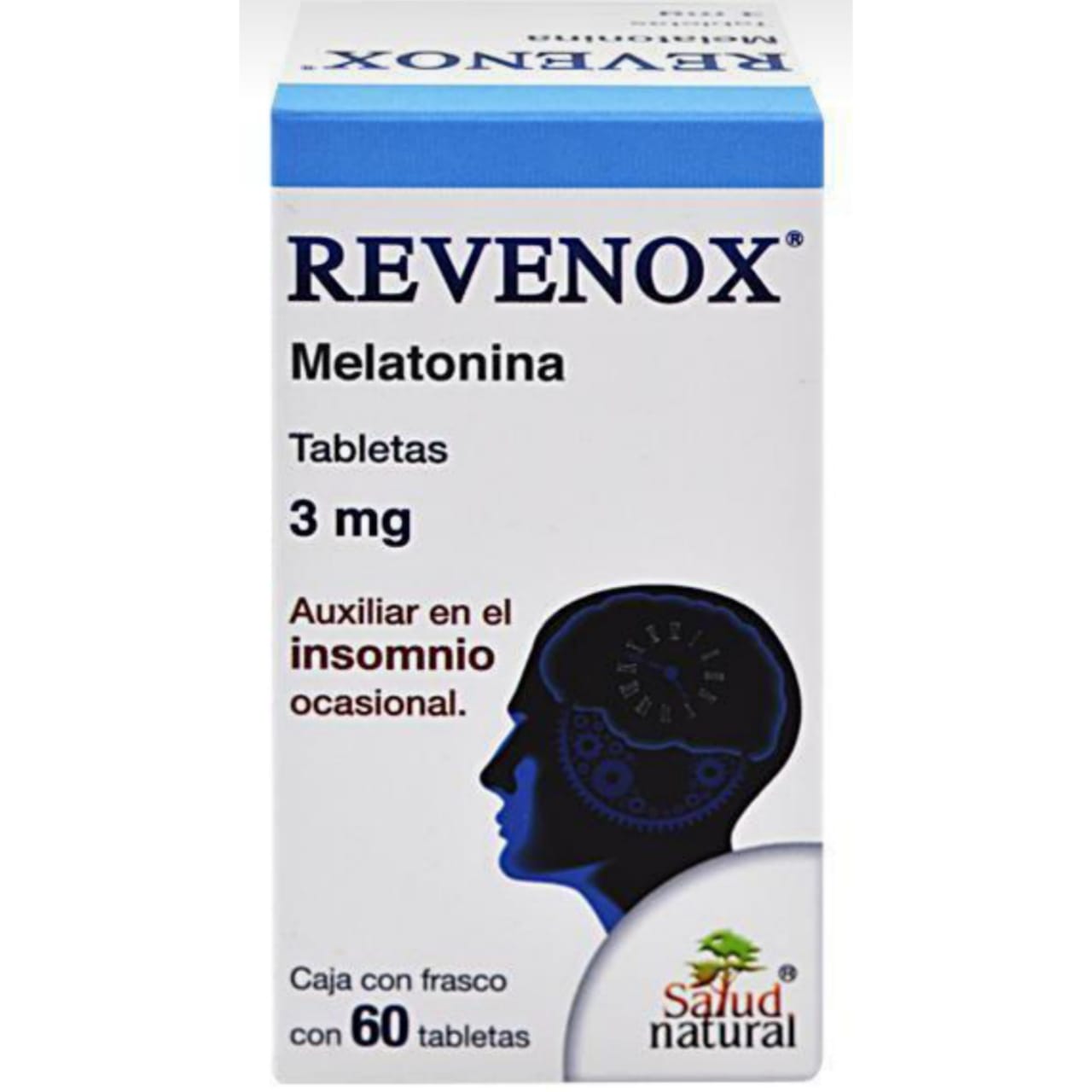 Revenox, Melatonina 3mg Caja con 60 tabletas 