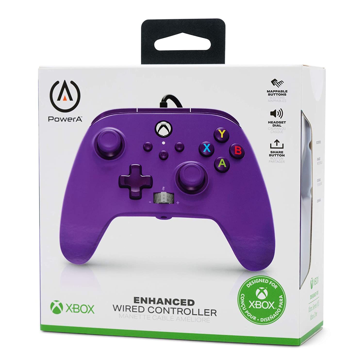 Control Alambrico Power A Xbox Series - Morado