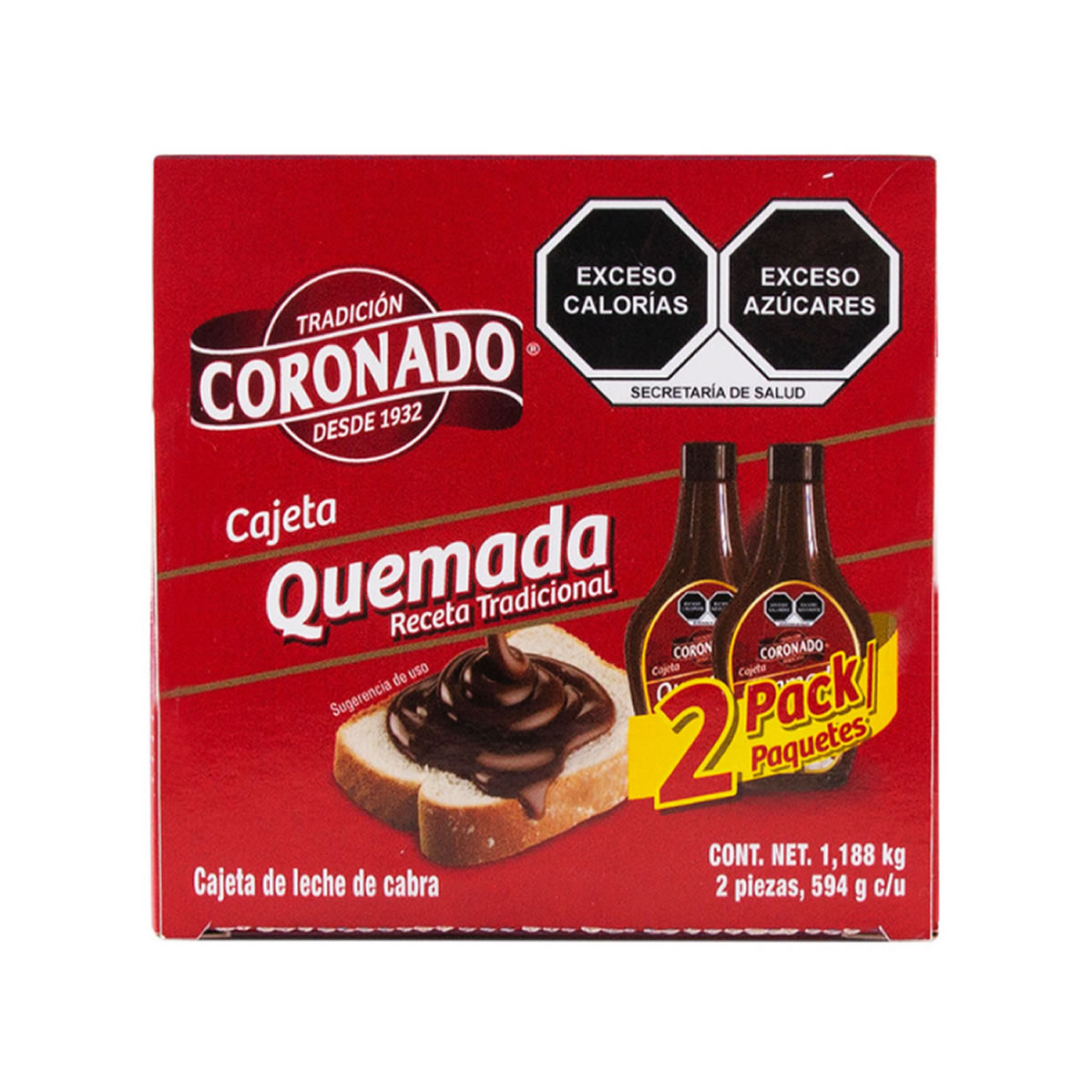 Cajeta Quemada Coronado 2/594 gr.
