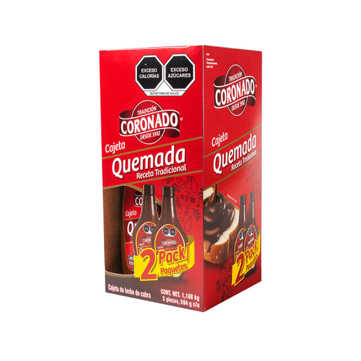 Cajeta Quemada Coronado 2/594 gr.