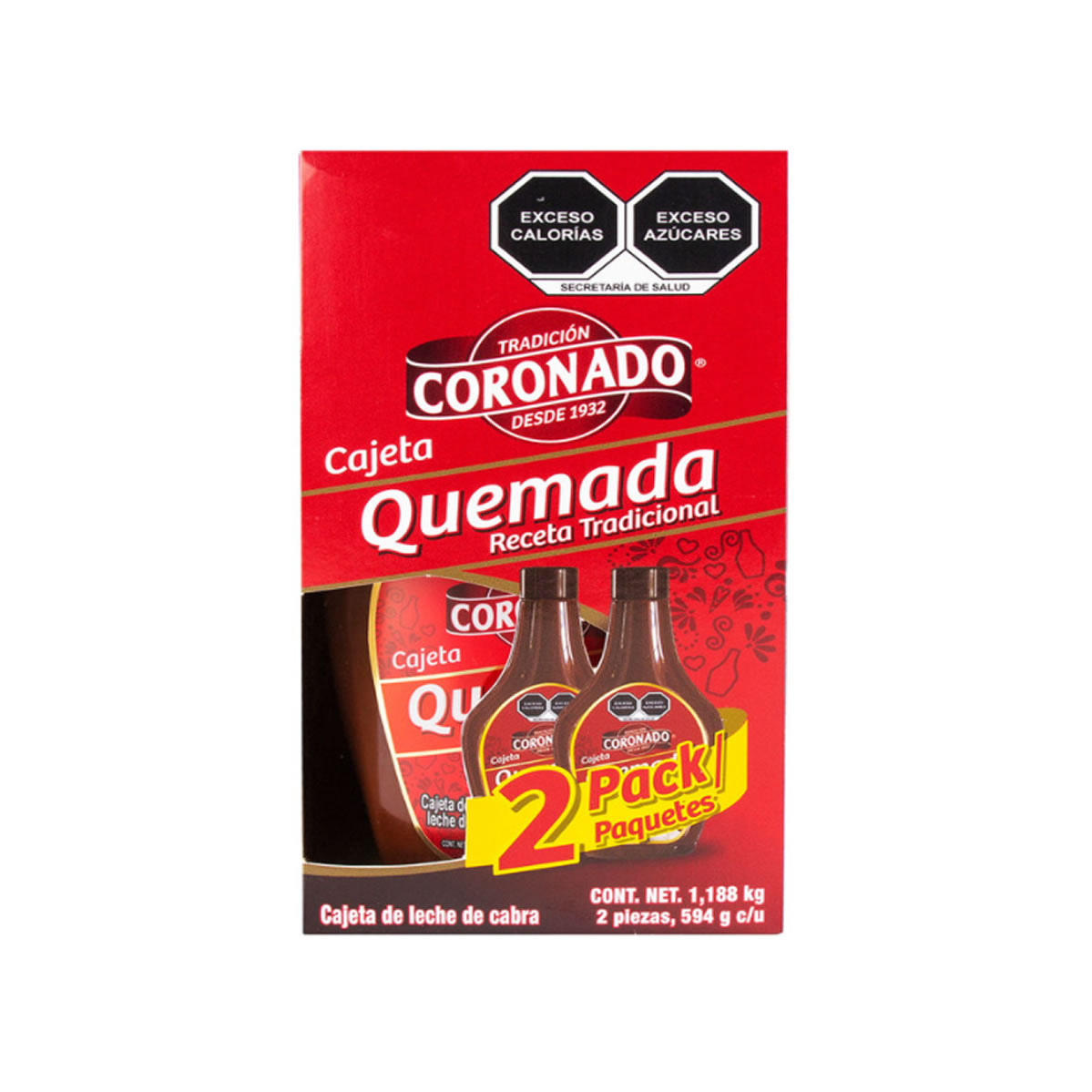 Cajeta Quemada Coronado 2/594 gr.