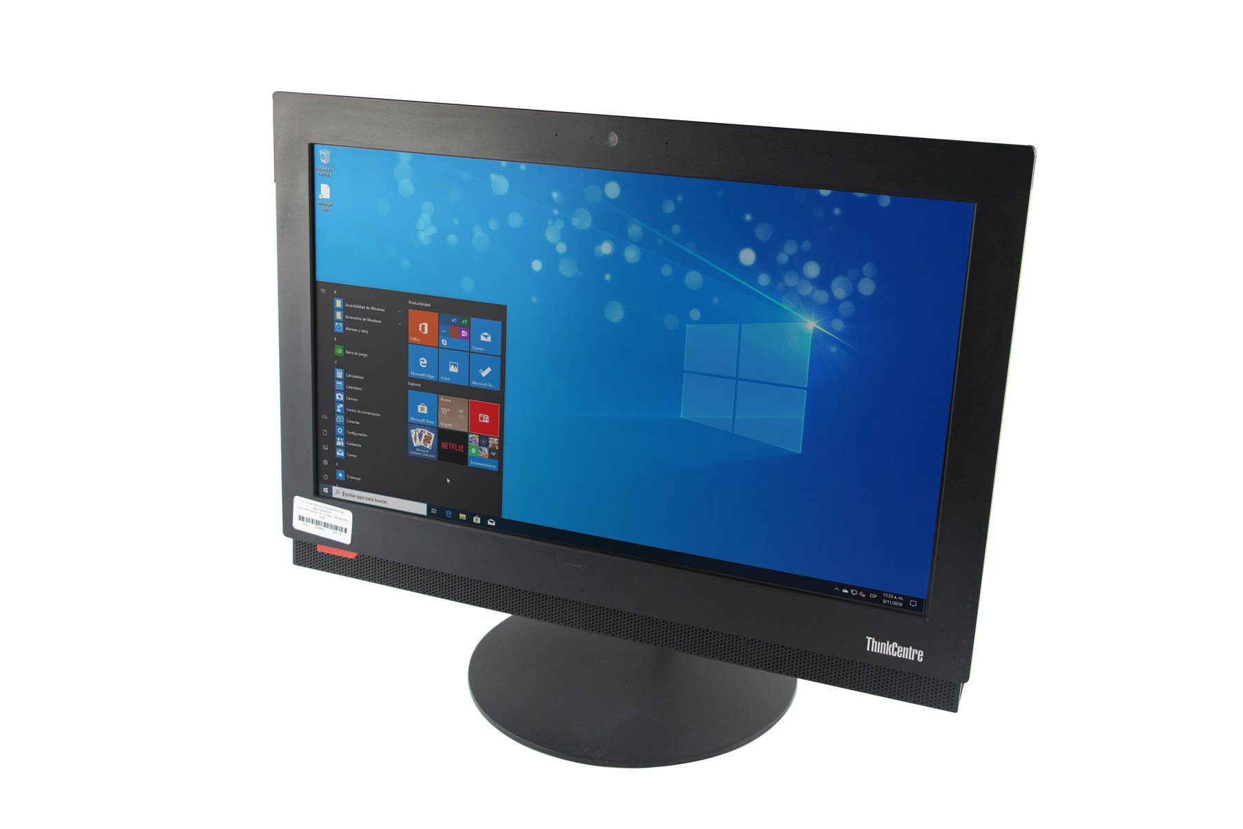 Computadora ThinkCentre M700z All-in-One 20" Core i3 6100T 3.20GHz  500 GB HDD 4 GB Ram + Teclado + Mouse EQUIPO REACONDICIONADO A