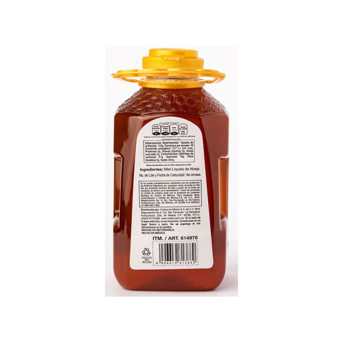 Kirkland Signature Miel de Abeja Multifloral 1.8 kg.