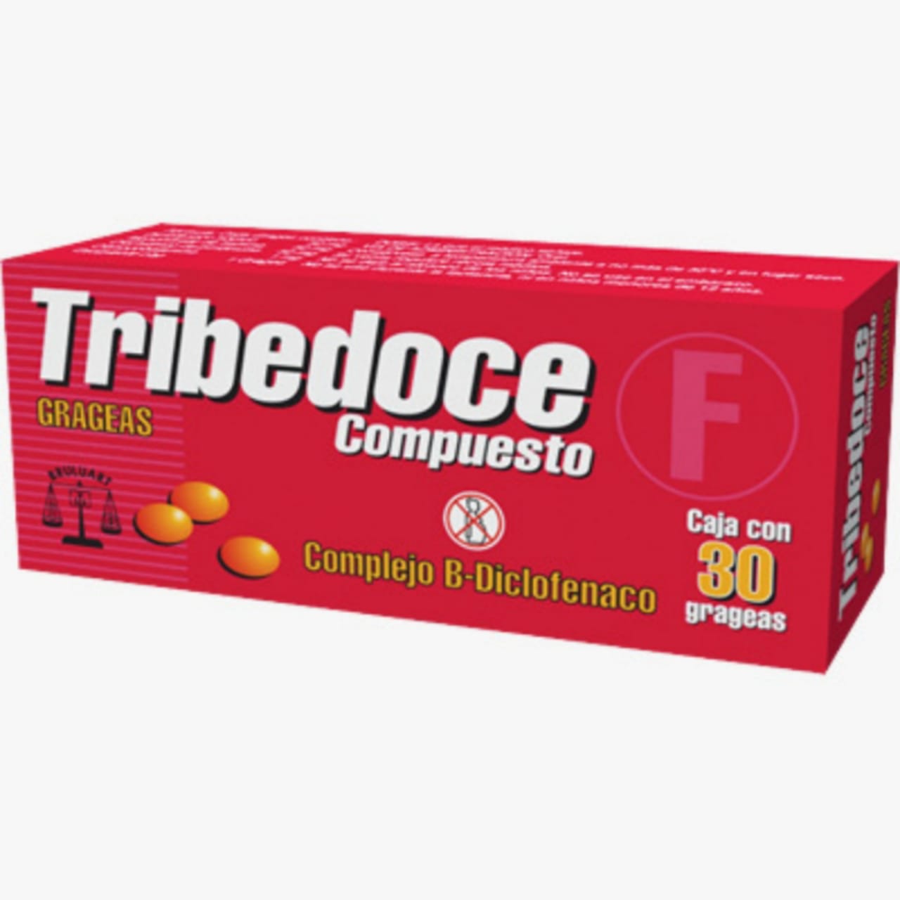 Tribedoce compuesto, Complejo B-Diclofenaco 30 grageas