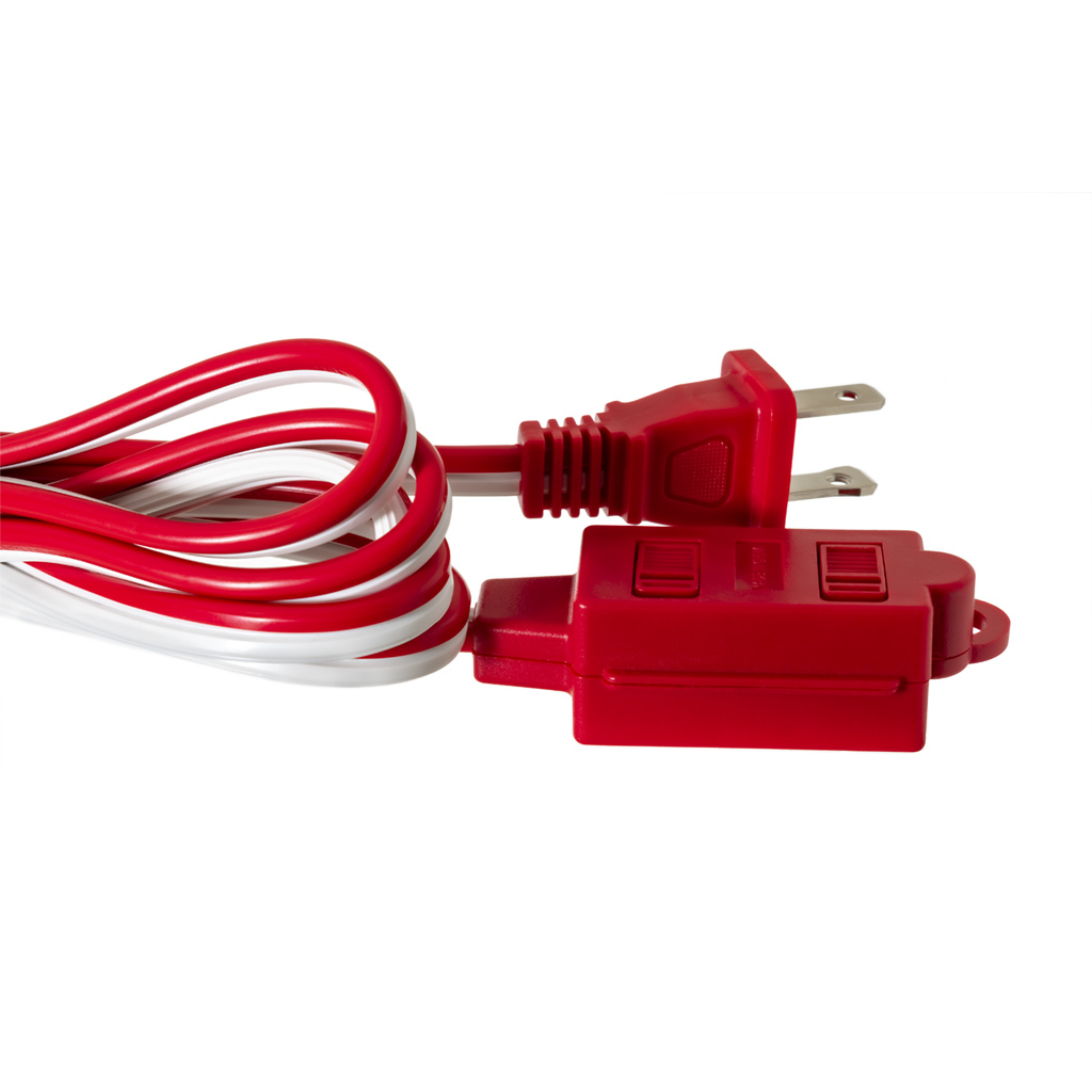 Paquete Navidad Multicontacto y Extensión Steren EPACK-NAV-03 Galleta de Jengibre  y Extensión Para una Navidad Práctica