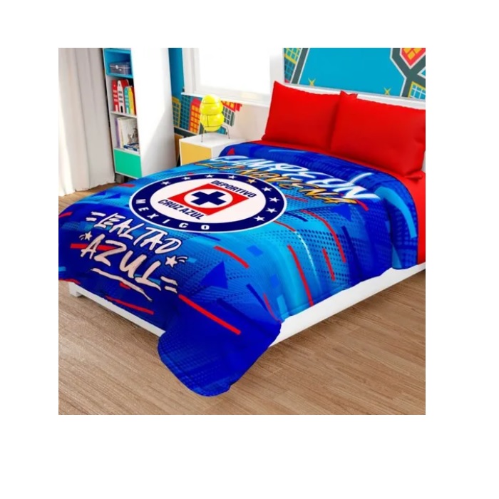 Cobertor Ligero Frazada Cruz Azul  9 Campeonato Matrimonial