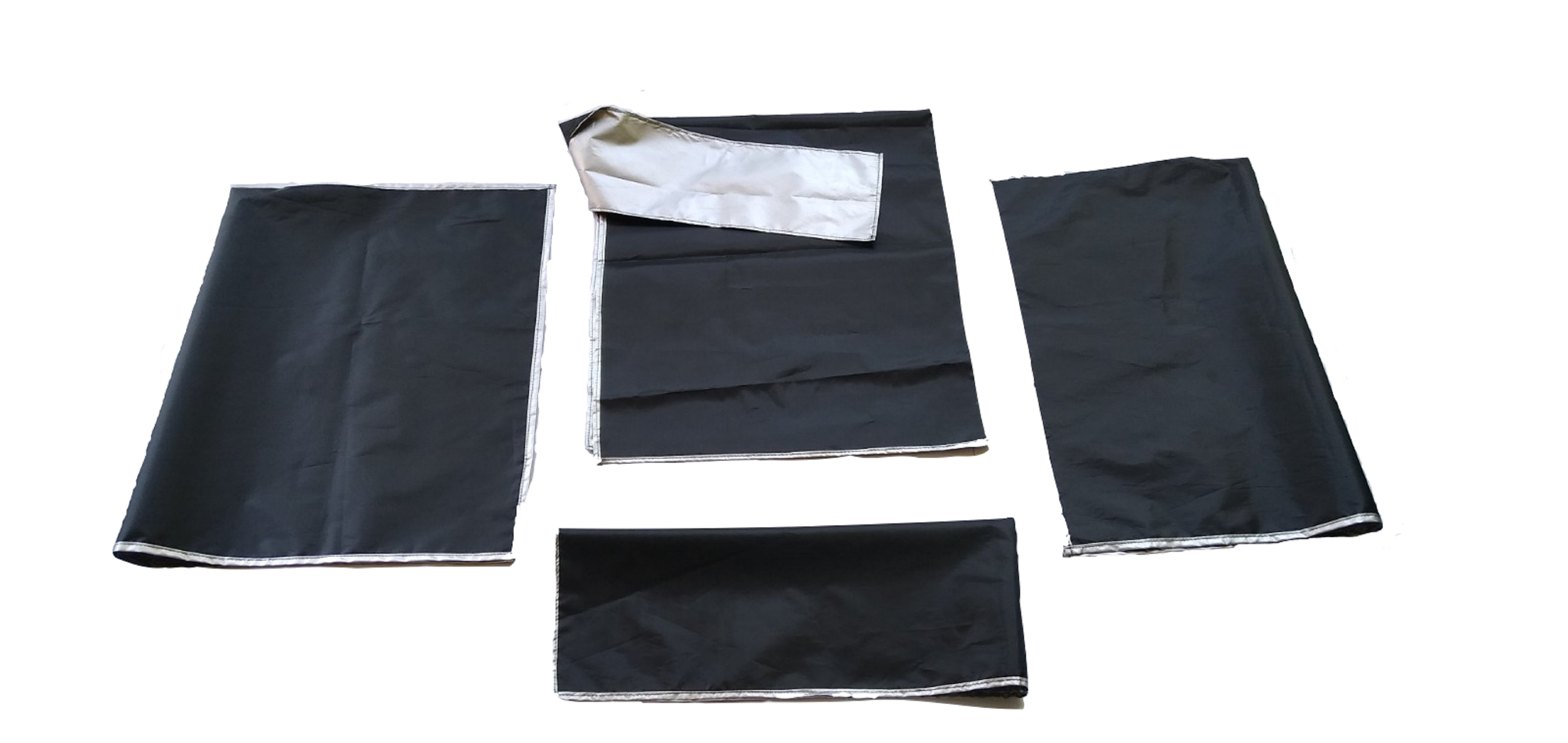 Fundas Para PC, color negro (Kit incluye, para: monitor, CPU, teclado e impresora)