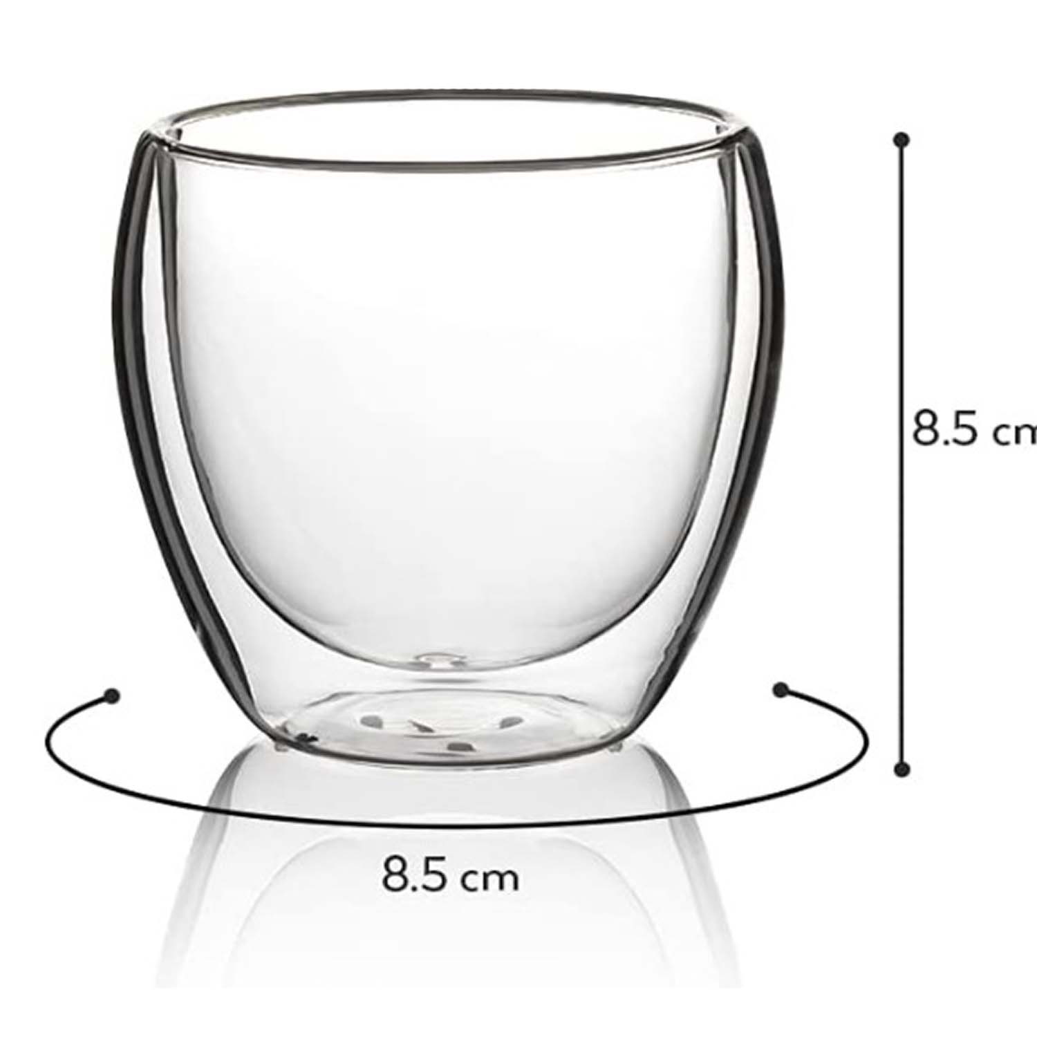 Juego De 2 Vasos 250 Ml. Con Doble Pared