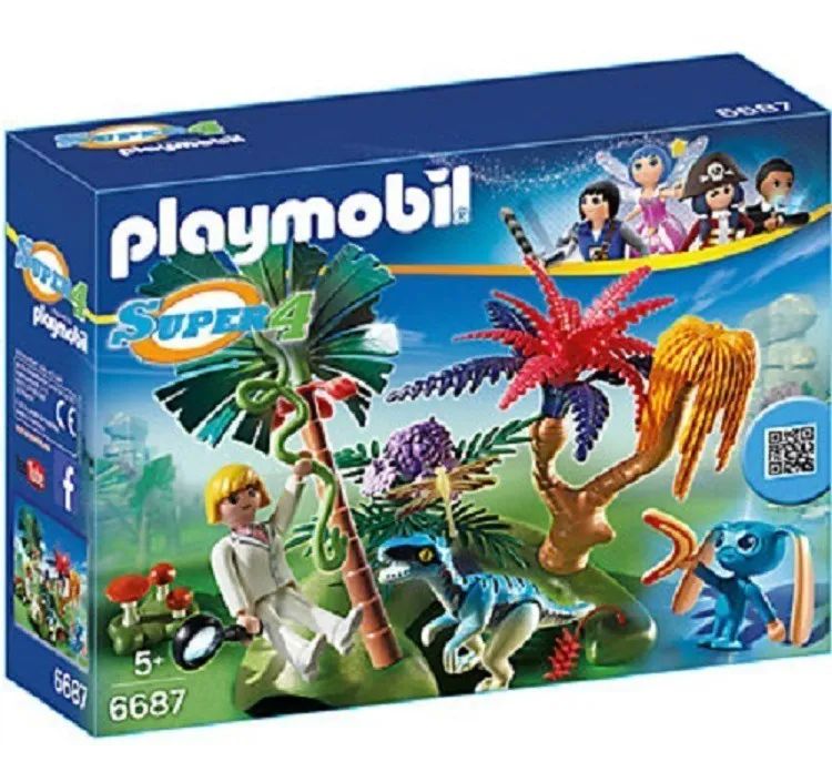 Playmobil 6687 Isla Perdida Alien y Raptor Super4 !!!!