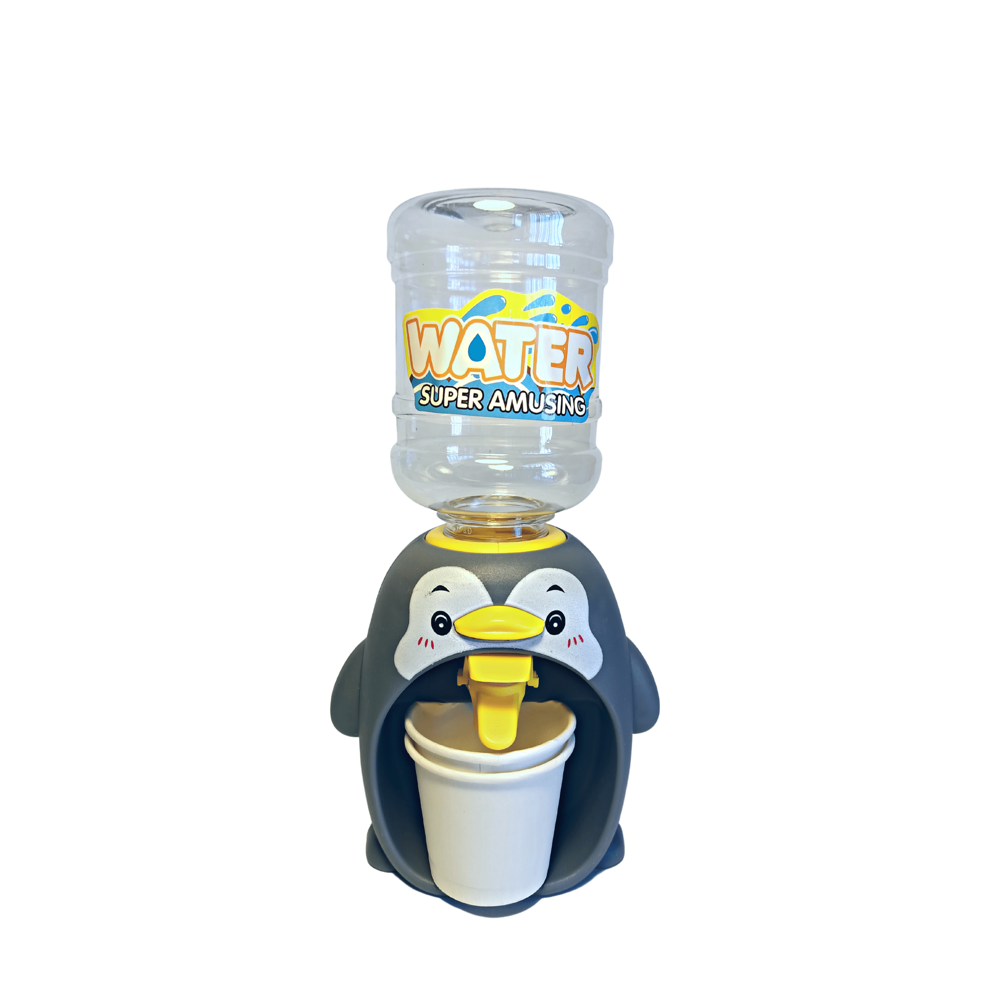 Mini dispensador garrafón de agua juguete para niños (pinguino)