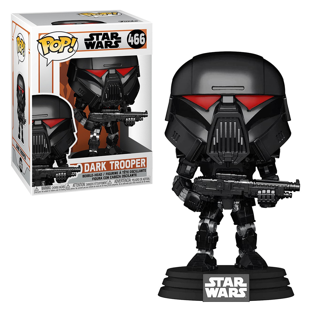 Funko Pop Star Wars: Mandalorian - Dark Trooper de Batalla