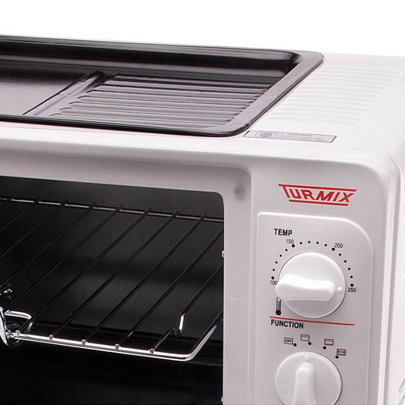 Horno de mesa electrico, tostador, rosticero, parrilla, blanco, Rosti Turmix  I