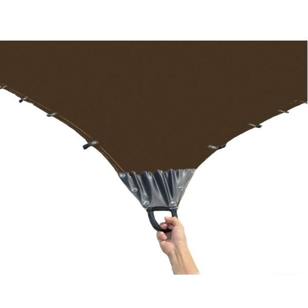Malla Sombra 3X5 Metros 90% Sombra Confección Reforzada "Lista Para Colocar" Café