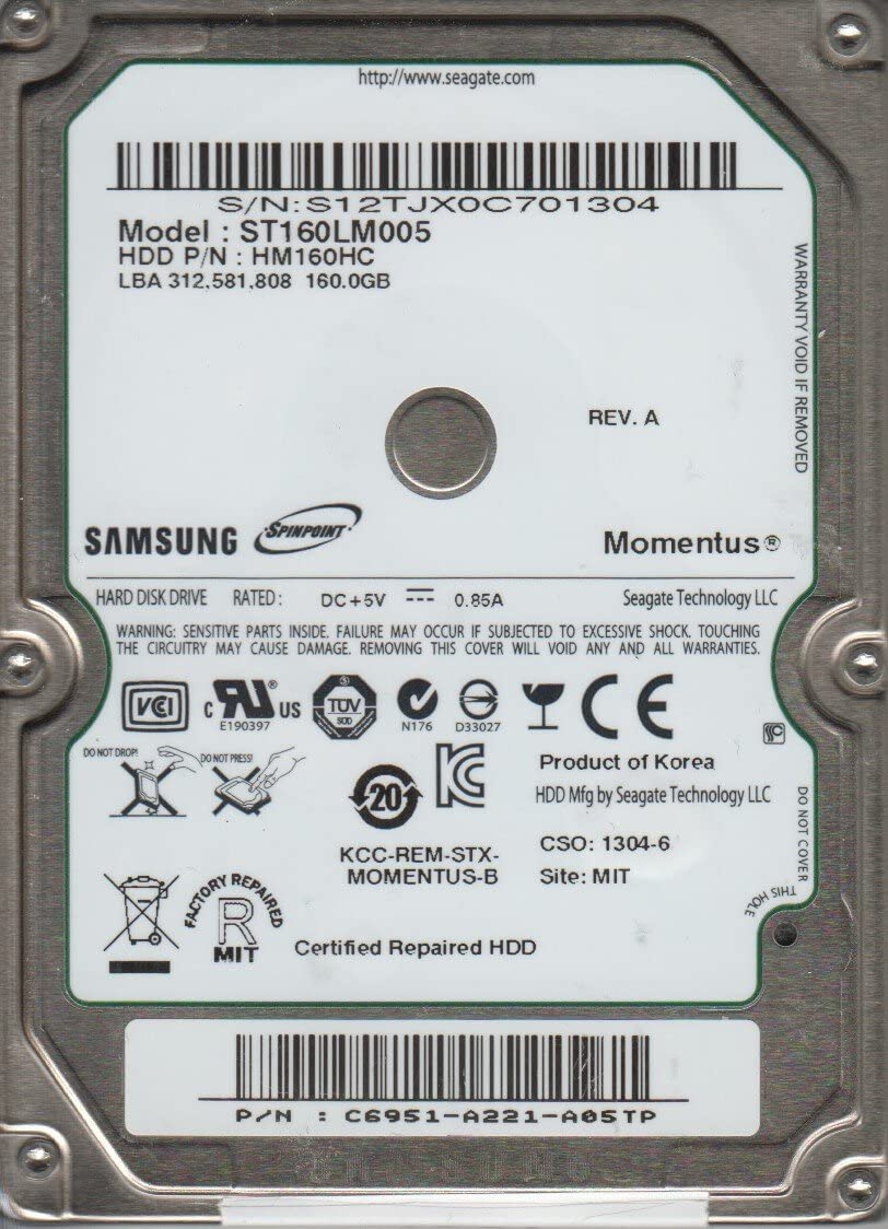 Disco Duro Externo Samsung ST 160 160 GB Refurbished
