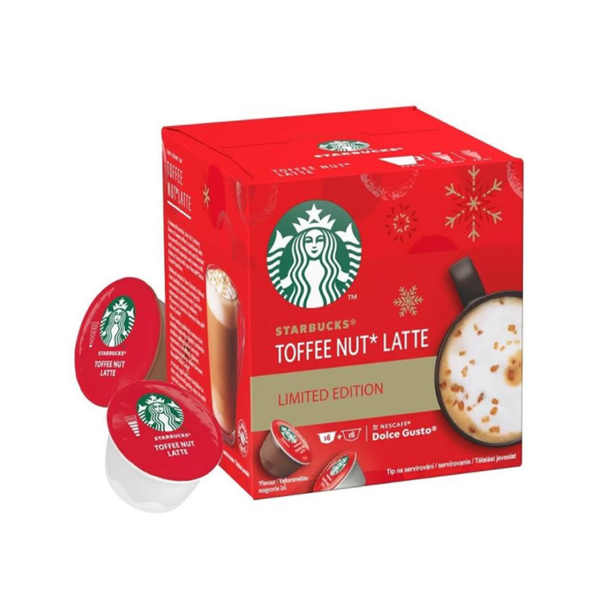 Starbucks Dolce Gusto Toffee Nut Latte 48 Cápsulas/ 24 Tazas