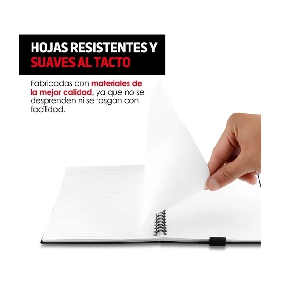 Cuaderno Inteligente Reutilizable 50 Hojas 3 Plumas Redlemon