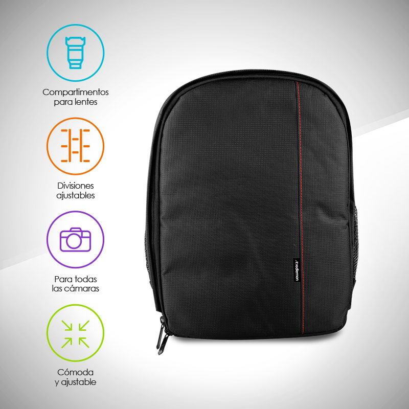 Mochila para Cámara Fotográfica Básica Mod. M-2000 Redlemon