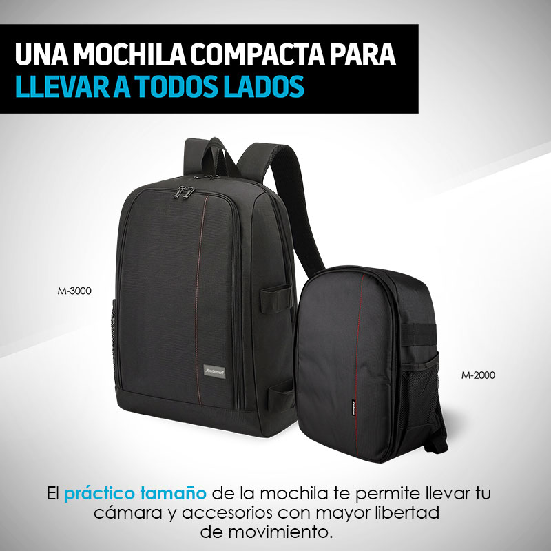 Mochila para Cámara Fotográfica Básica Mod. M-2000 Redlemon