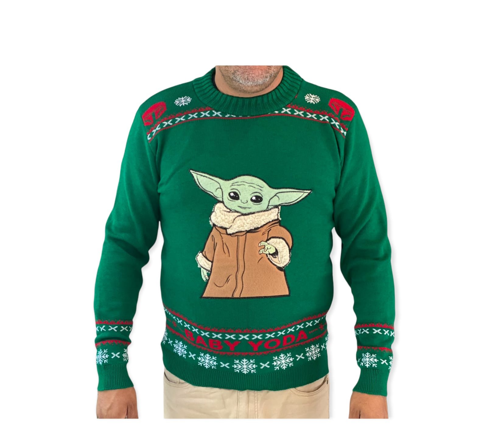 Ugly Sweater Suéter Navideño Baby Yoda Xmas