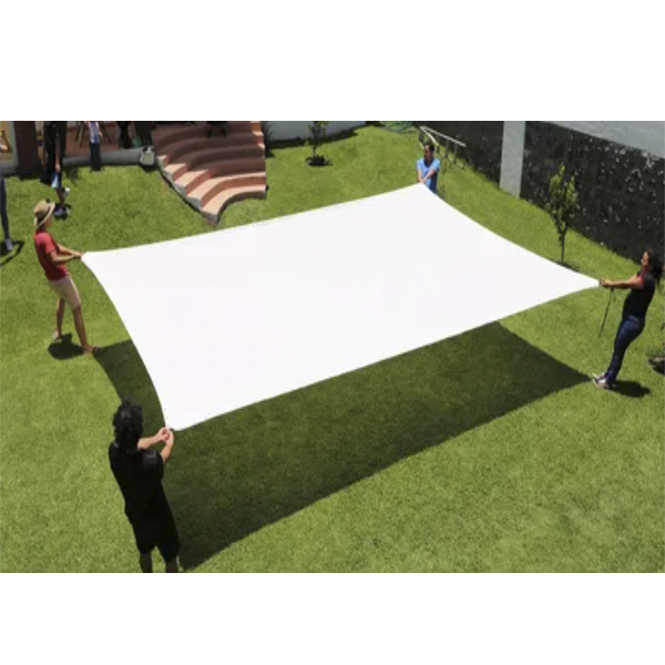 Malla Sombra 3X5 Metros 90% Sombra Confección Reforzada "Lista Para Colocar" Blanco