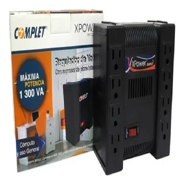 Regulador De Voltaje Complet Xpower 1300va Salida De 120v 