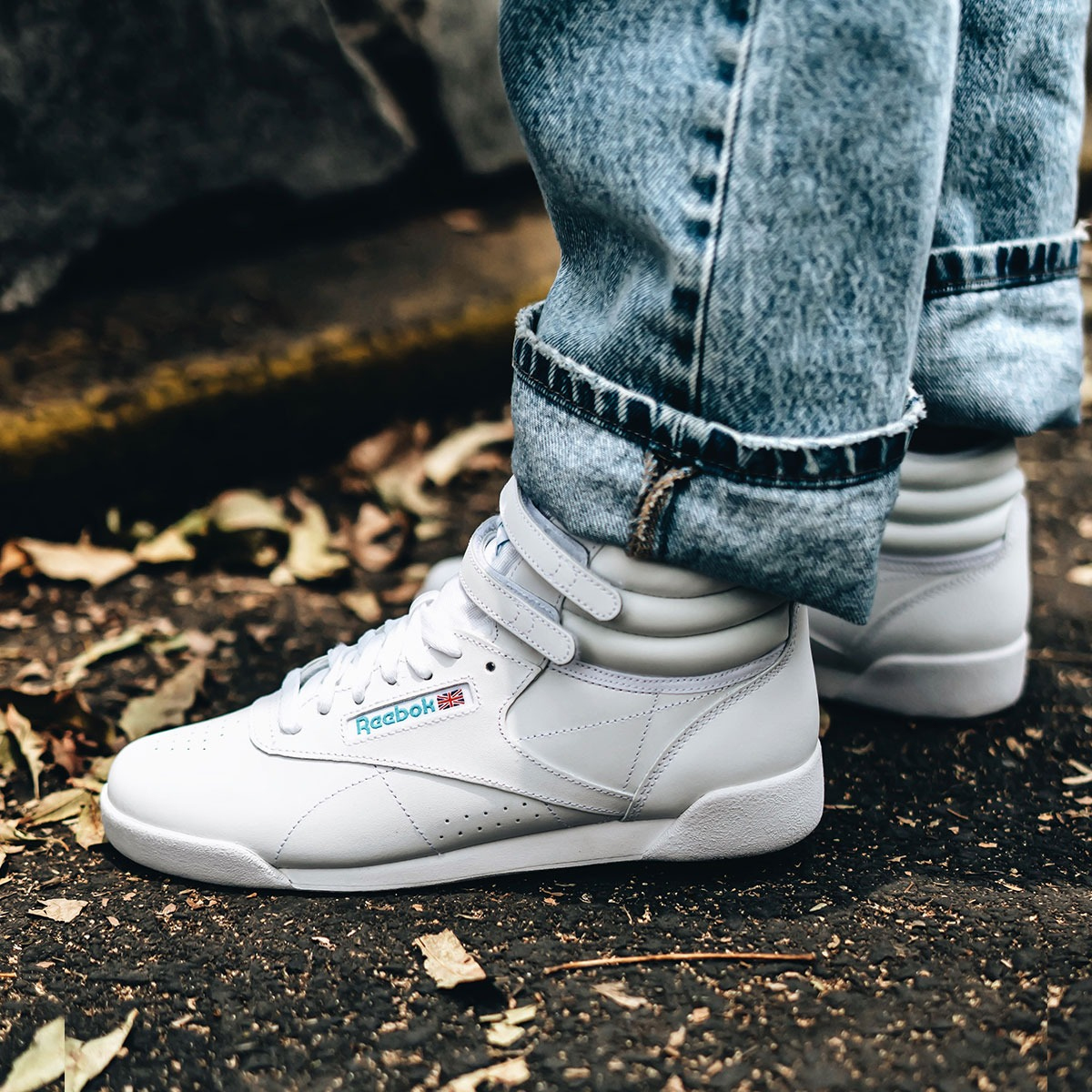 Tenis Reebok Mujer Classic Freestyle Hi Blanco  50141