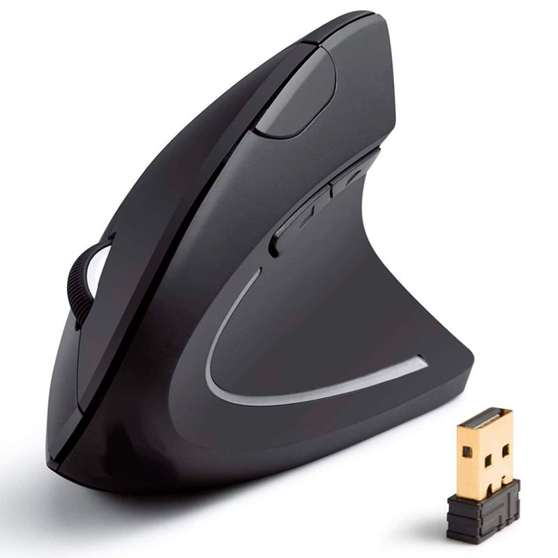 MOUSE VERTICA ERGONOMICO INALAMBRICO PARA MAC,  PC O LAPTOP