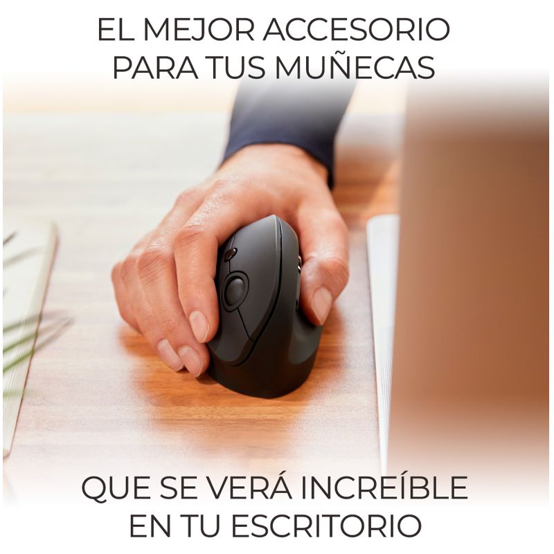 MOUSE VERTICA ERGONOMICO INALAMBRICO PARA MAC,  PC O LAPTOP