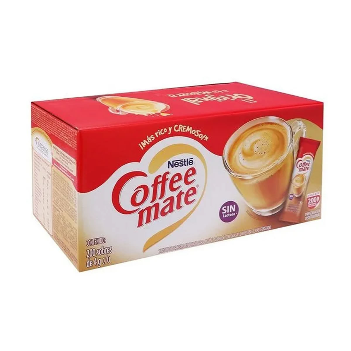 Coffee Mate Sustituto de Crema en Polvo 200 sobres de 4 g