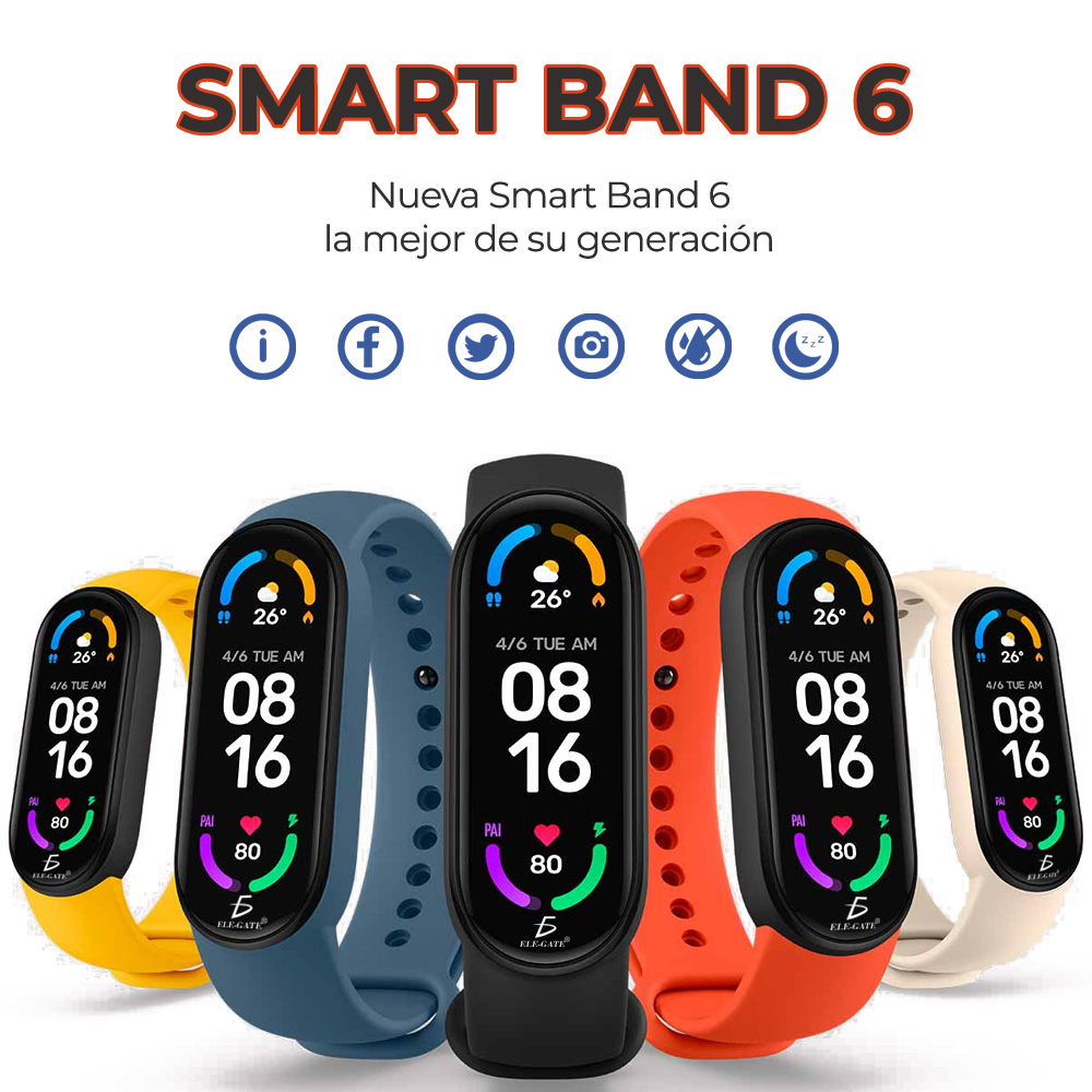 Smart Watch M6 Pulsera Inteligente Sensor De Ritmo Cardíaco.