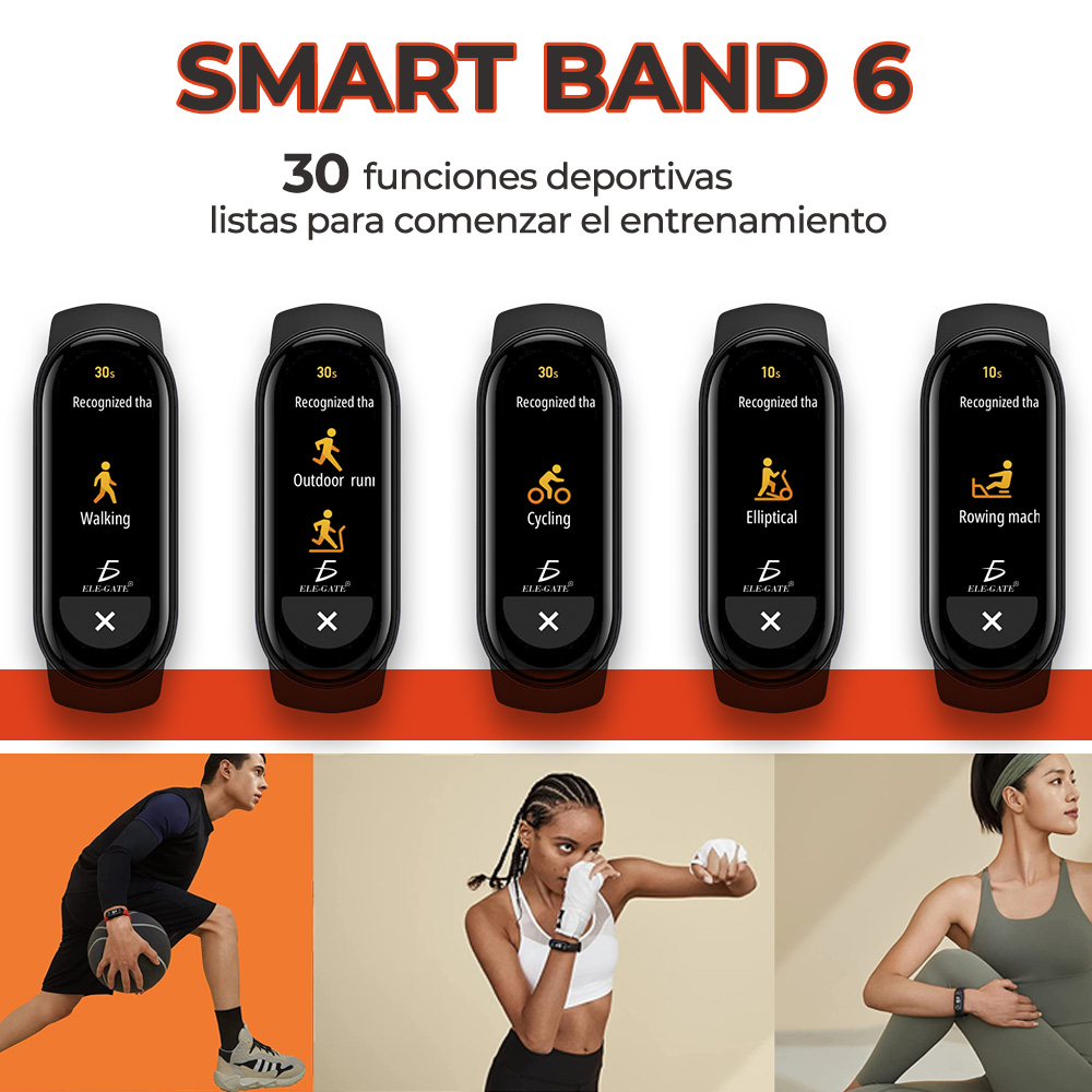 Smart Watch M6 Pulsera Inteligente Sensor De Ritmo Cardíaco.