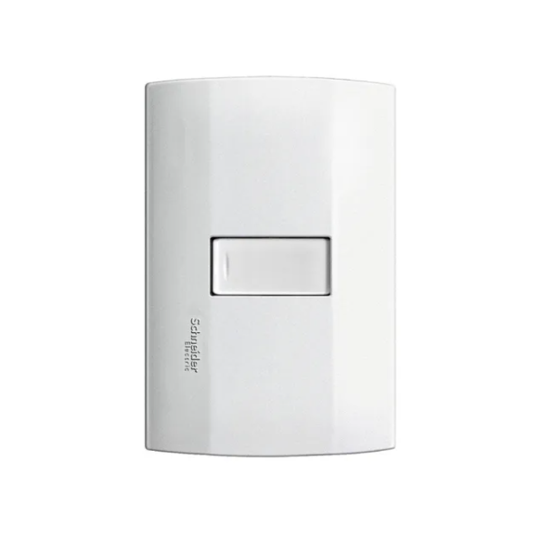 	Placa con 1 apagador sencillo Schneider Electric marisio
