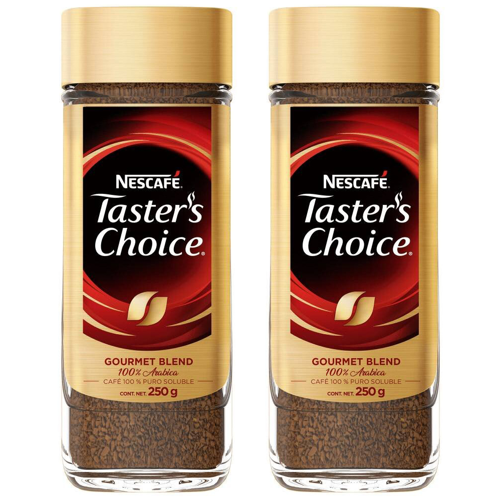 Café Soluble Taster's Choice Nescafé Gourmet 2 piezas de 250 g c/u