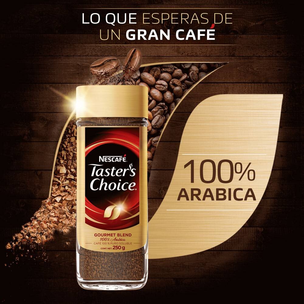 Café Soluble Taster's Choice Nescafé Gourmet 2 piezas de 250 g c/u