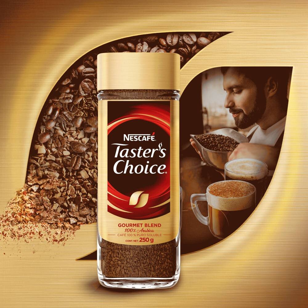 Café Soluble Taster's Choice Nescafé Gourmet 2 piezas de 250 g c/u