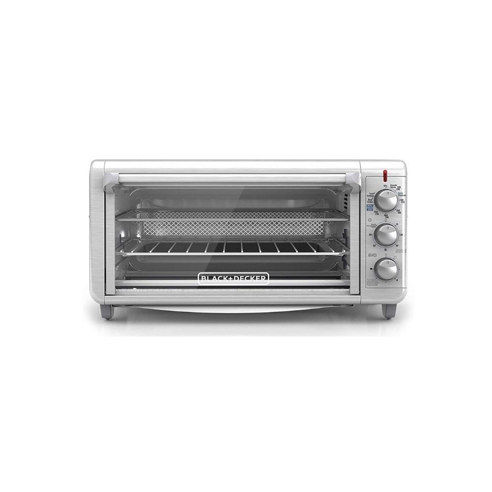 Horno Eléctrico Black & Decker con Freidora de Aire y Sistema de Convección, 30 Litros TO3265XSS-LA