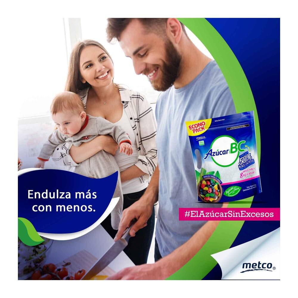 Azúcar Metco BC Baja en Calorías 3 piezas de 4 kg c/u
