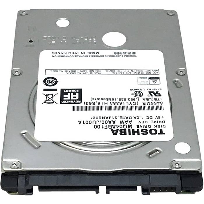 Disco Duro Interno 1TB Toshiba 5400RPM 2.5 SATA III MQ04ABF100 