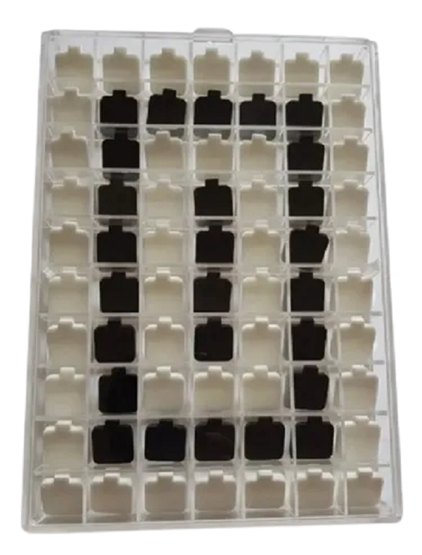 Caja De Acrílico Para Aretes De 70 Divisiones (Almohadillas Blancas Y Negras De Regalo), Organizador De Aretes, Exhibidor De Joyas
