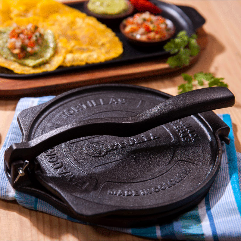 Tortilladora prensa de 20 cm curado Victoria