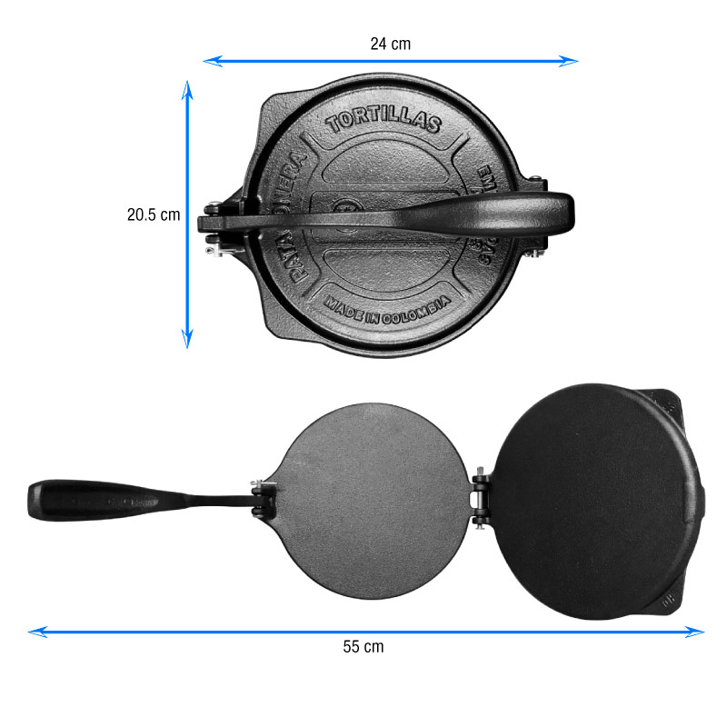 Tortilladora prensa de 20 cm curado Victoria