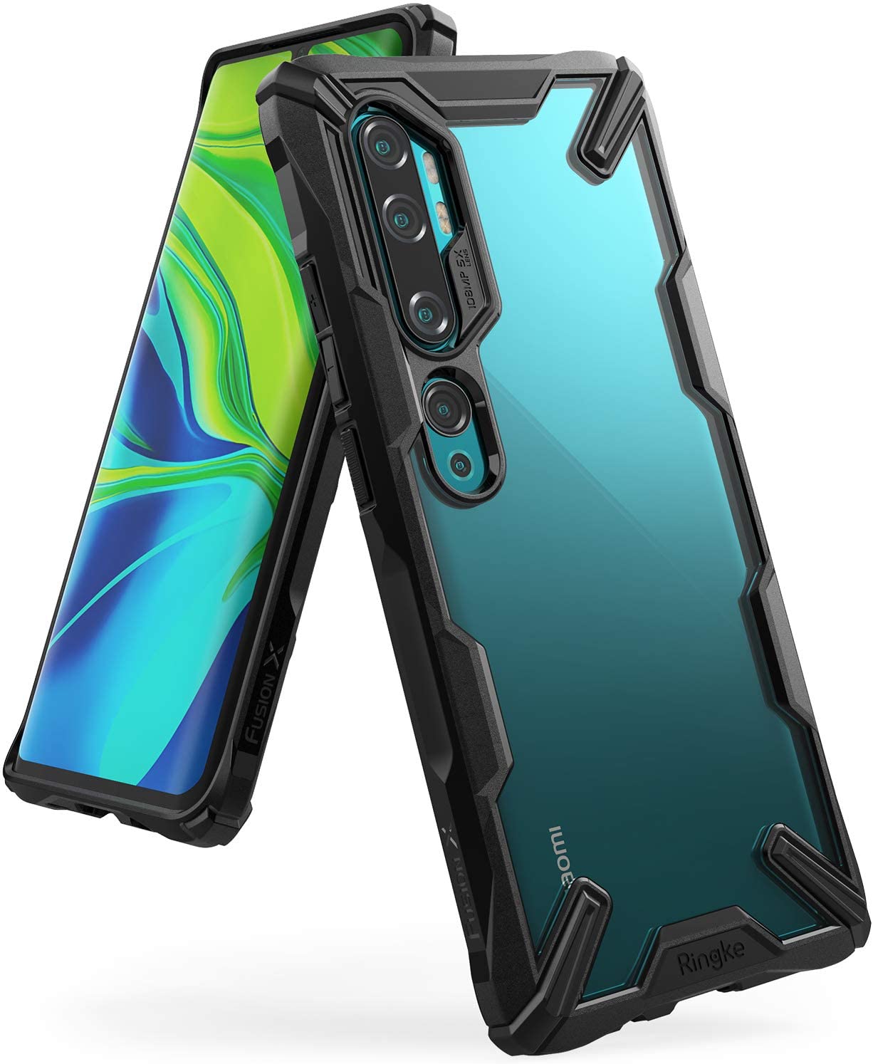 Funda Xiaomi Mi Note 10 / Mi Note 10 Pro Ringke Fusion X Negro