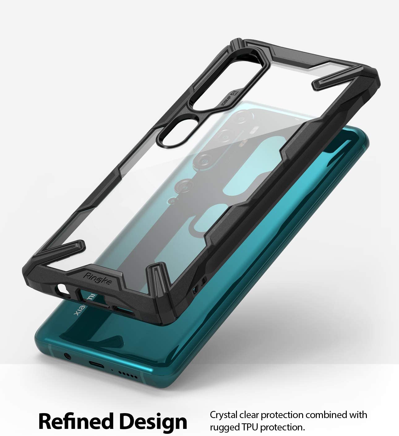 Funda Xiaomi Mi Note 10 / Mi Note 10 Pro Ringke Fusion X Negro