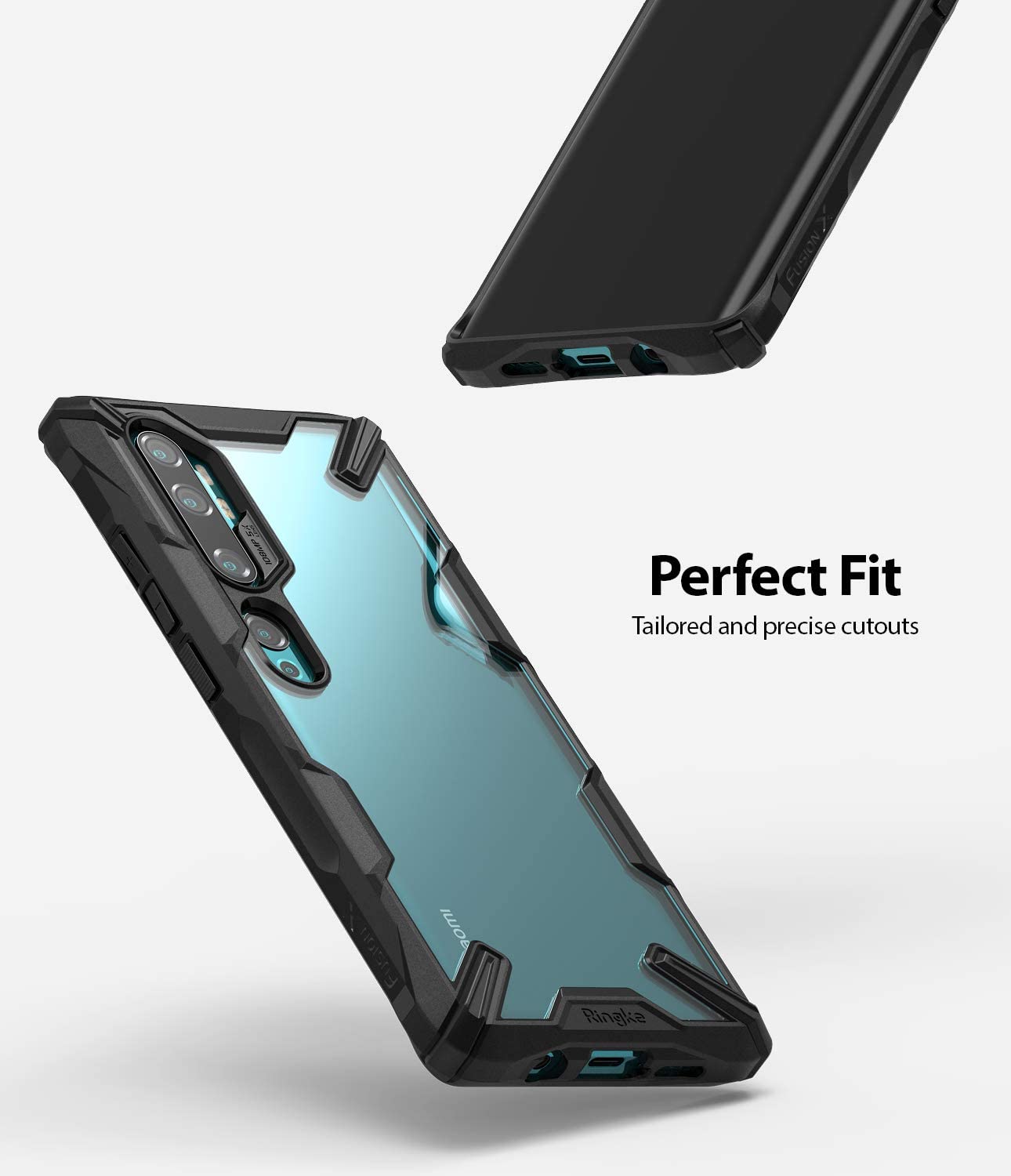 Funda Xiaomi Mi Note 10 / Mi Note 10 Pro Ringke Fusion X Negro