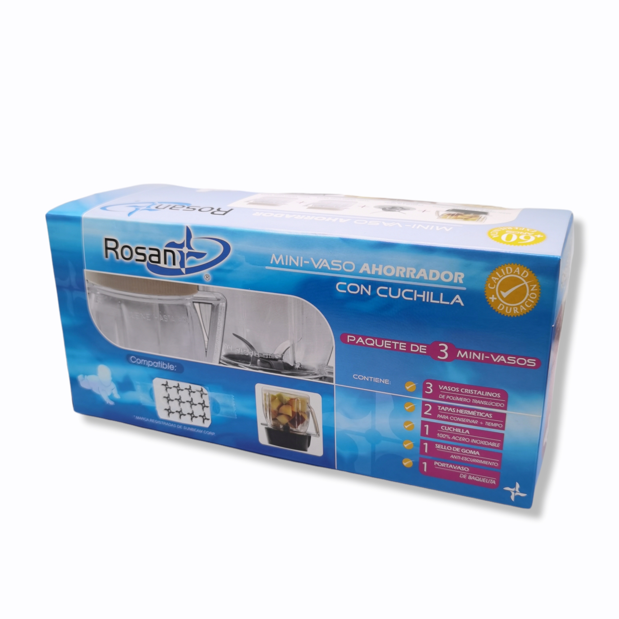 Mini Vasos Para Licuadora Oster 3 Piezas