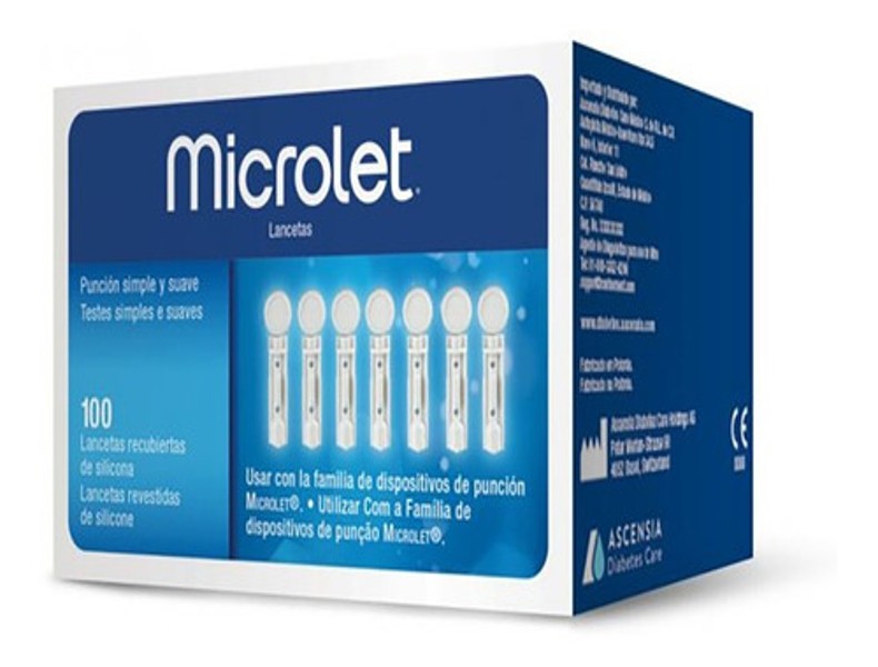 Kit de 100 Tiras Reactivas Glucosa Contour Plus Y 100 Lancetas