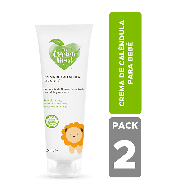 Duo Pack Crema de Cálendula para Bebé The Organic Heart Co. 