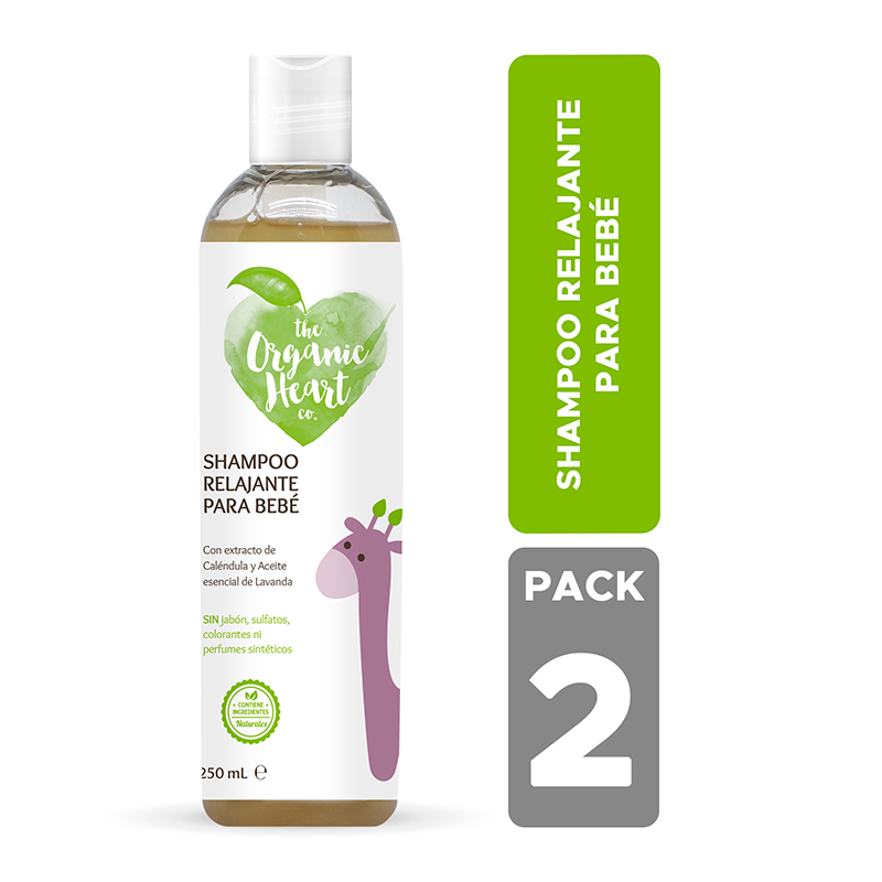 Duo Pack Shampoo Relajante para Bebé The Organic Heart Co. 