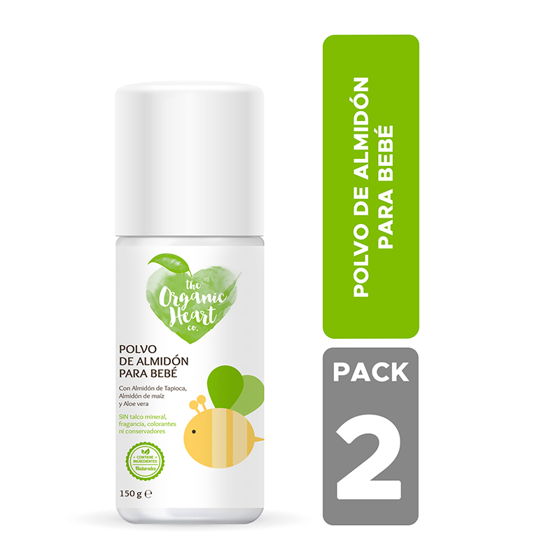 Duo Pack Polvo de Almidón The organic Heart Co. 